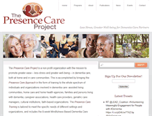 Tablet Screenshot of presencecareproject.com